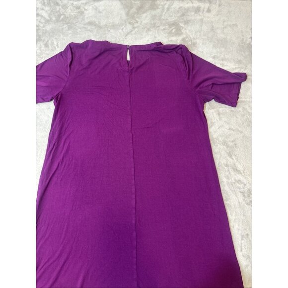 Women’s Eileen Fisher Dress Purple Stretch Size Medium - Picture 7 of 13